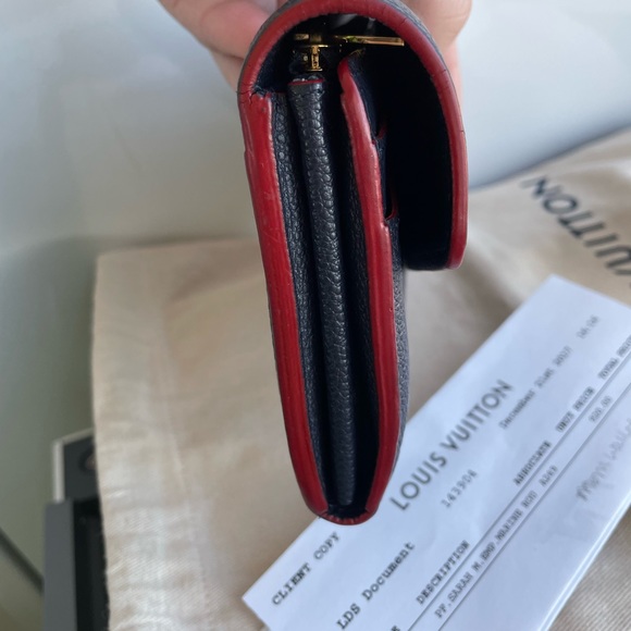 Louis Vuitton Sarah Wallet in Marine Rouge - Picture 6 of 14
